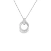 Circle Diamond Pendant Necklace