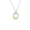 Circle Diamond Pendant Necklace