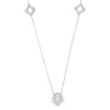 Clover Diamond Station Necklace