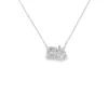 Geometric Diamond Cluster Necklace