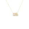 Diamond Cluster Pendant Necklace