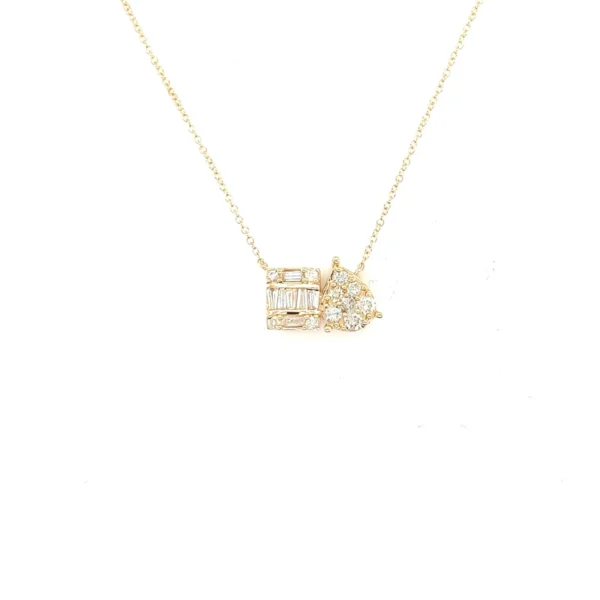 Diamond Cluster Pendant Necklace