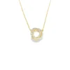 Diamond Circle Knot Necklace