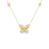Butterfly Diamond Pendant Necklace