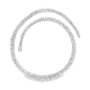 Chevron Diamond Statement Necklace