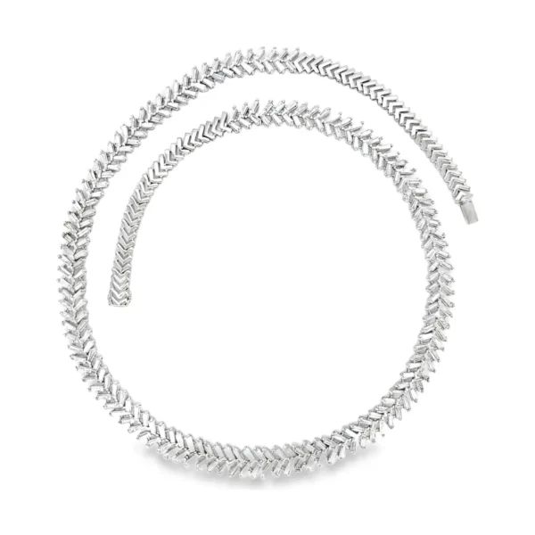Chevron Diamond Statement Necklace