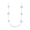 Floral Diamond Long Necklace