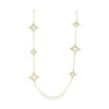 Floral Diamond Long Necklace