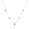 Emerald Pear Drop Necklace
