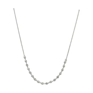 Diamond station pendant necklace