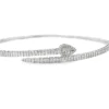 Diamond Snake Collar Necklace
