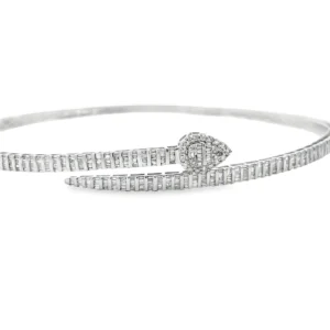 Diamond Snake Collar Necklace