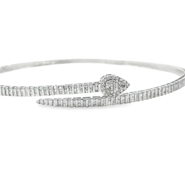 Diamond Snake Collar Necklace