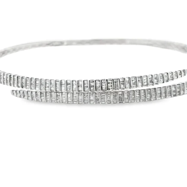 Baguette Diamond Statement Necklace