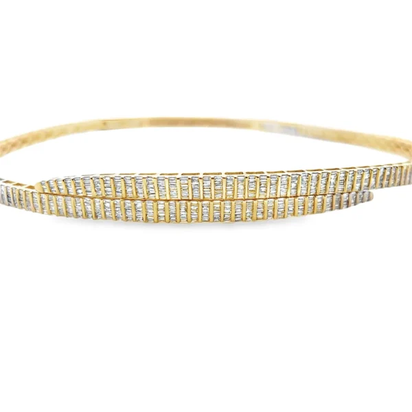 Diamond Bypass Collar Necklace