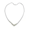 Diamond Chevron Tennis Necklace