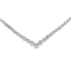 Diamond Chevron Tennis Necklace