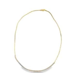 Round Diamond Bar Necklace