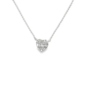 Heart Diamond Pendant Necklace