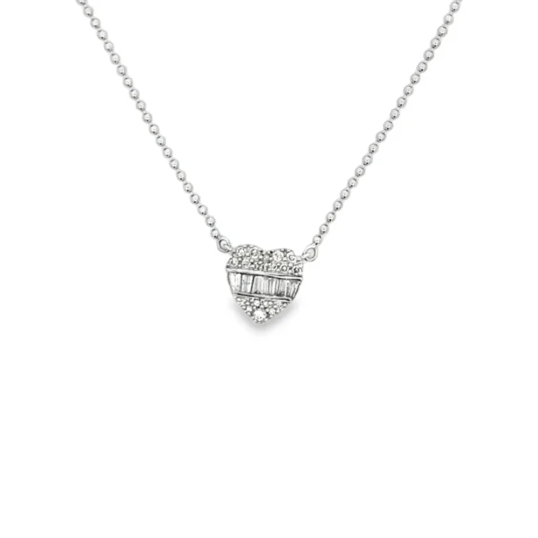 Heart Diamond Pendant Necklace