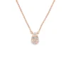 Teardrop Diamond Pendant Necklace