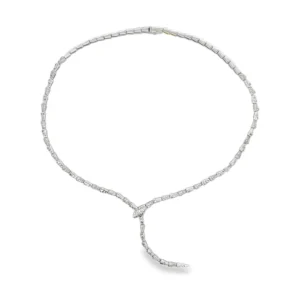 Diamond Snake Statement Necklace