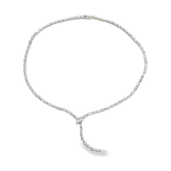 Diamond Snake Statement Necklace