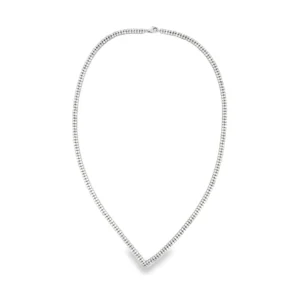 Chevron Diamond Tennis Necklace