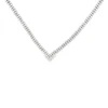 Chevron Diamond Tennis Necklace