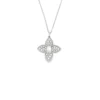 Floral Diamond Pendant Necklace