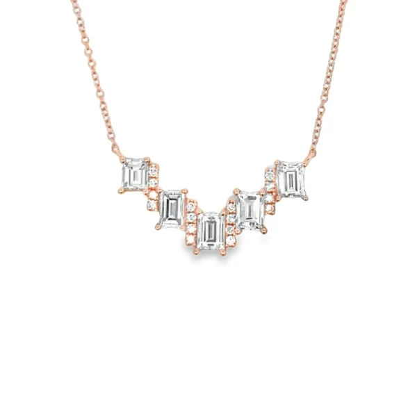 Emerald Diamond Pendant Necklace