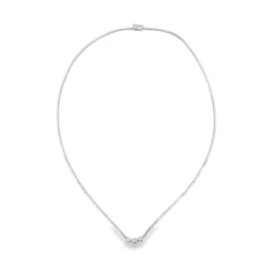 Three Stone Diamond Necklace