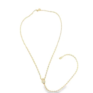 Diamond Teardrop Pendant Necklace