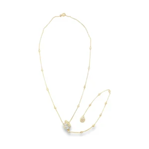 Diamond Cluster Pendant Necklace
