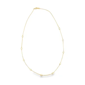 Bezel Diamond Station Necklace