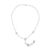Diamond Lariat Statement Necklace