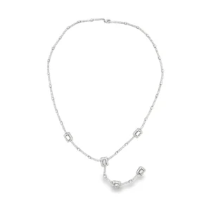 Diamond Lariat Statement Necklace
