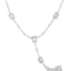 Diamond Lariat Statement Necklace