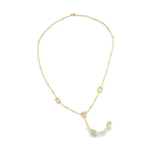 Baguette Diamond Statement Necklace
