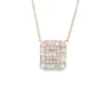 Square Diamond Cluster Pendant
