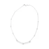 Bezel Diamond Station Necklace