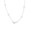 Bezel Diamond Station Necklace