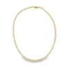 Round Diamond Tennis Necklace