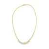 Beaded Diamond Station Necklace