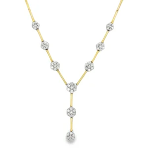 Diamond Cluster Y Necklace
