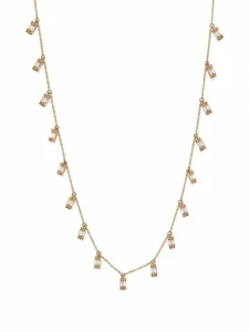 Baguette Diamond Fringe Necklace