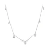 Diamond Dangle Station Necklace