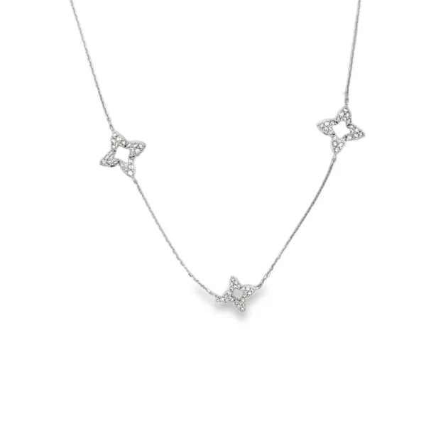 Diamond Star Station Necklace