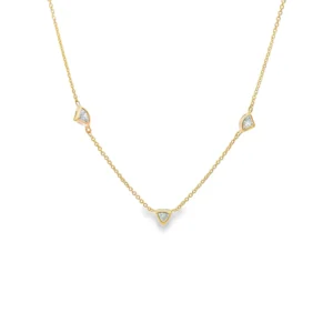 Trillion Diamond Station Necklace