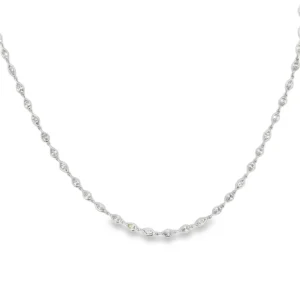 Marquise Link Diamond Necklace